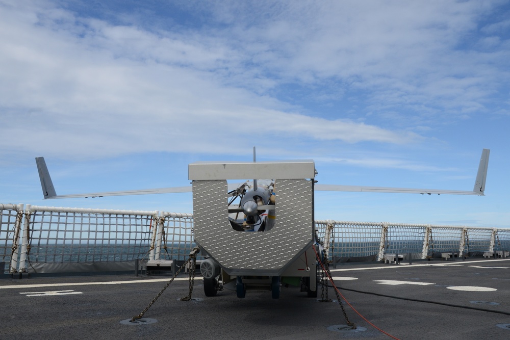 Cutter Stratton deploys first UAS above the Arctic Circle