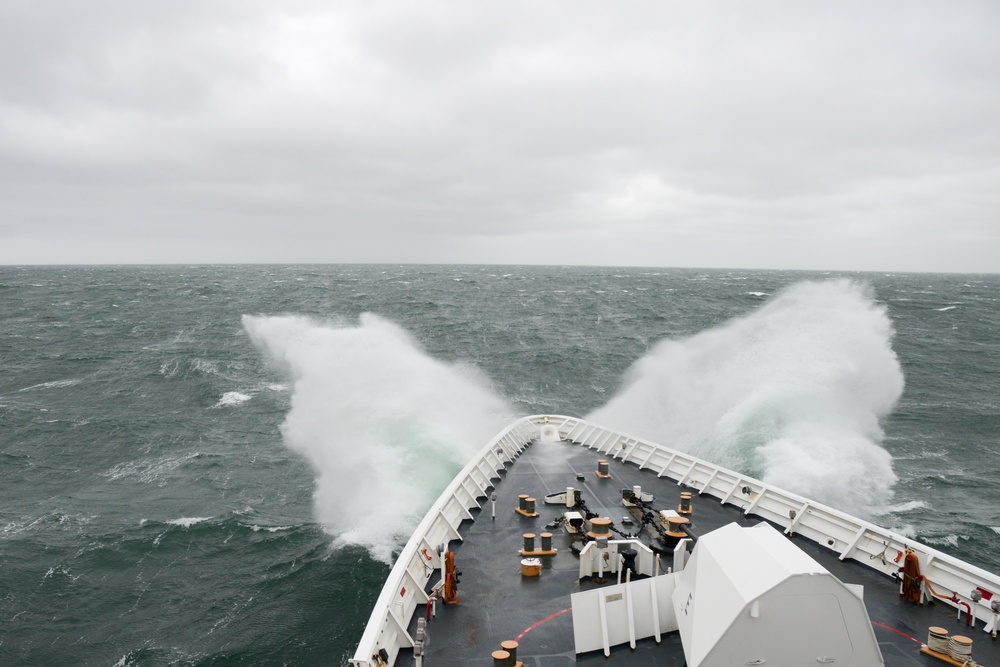 Cutter Stratton patrols above the Arctic Circle