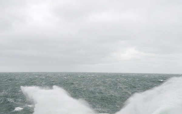 Cutter Stratton patrols above the Arctic Circle