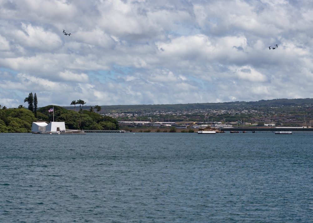 Depart Pearl Harbor Continuing Transit from Okinawa, Japan to Marine Corps Base Hawaii