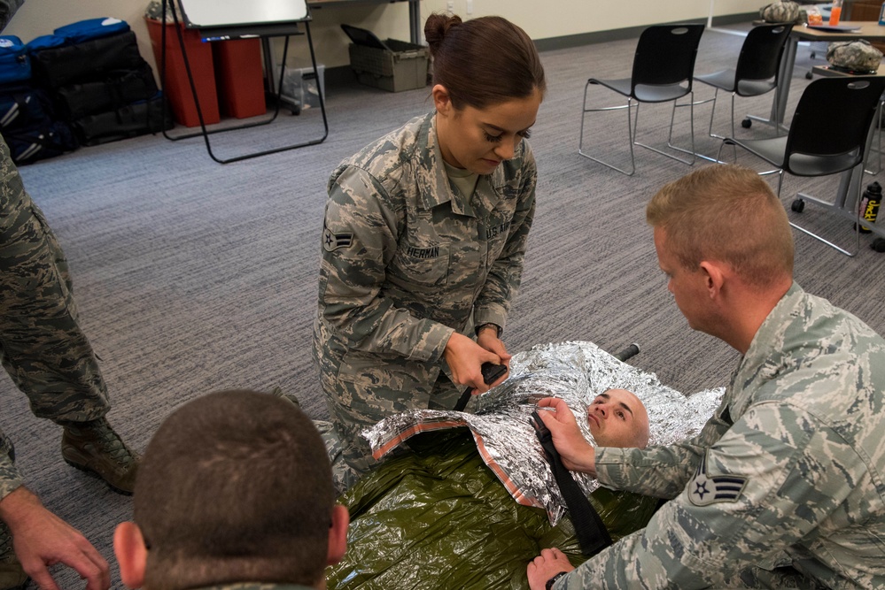 Medical personnel learn Tactical Combat Casualty Care
