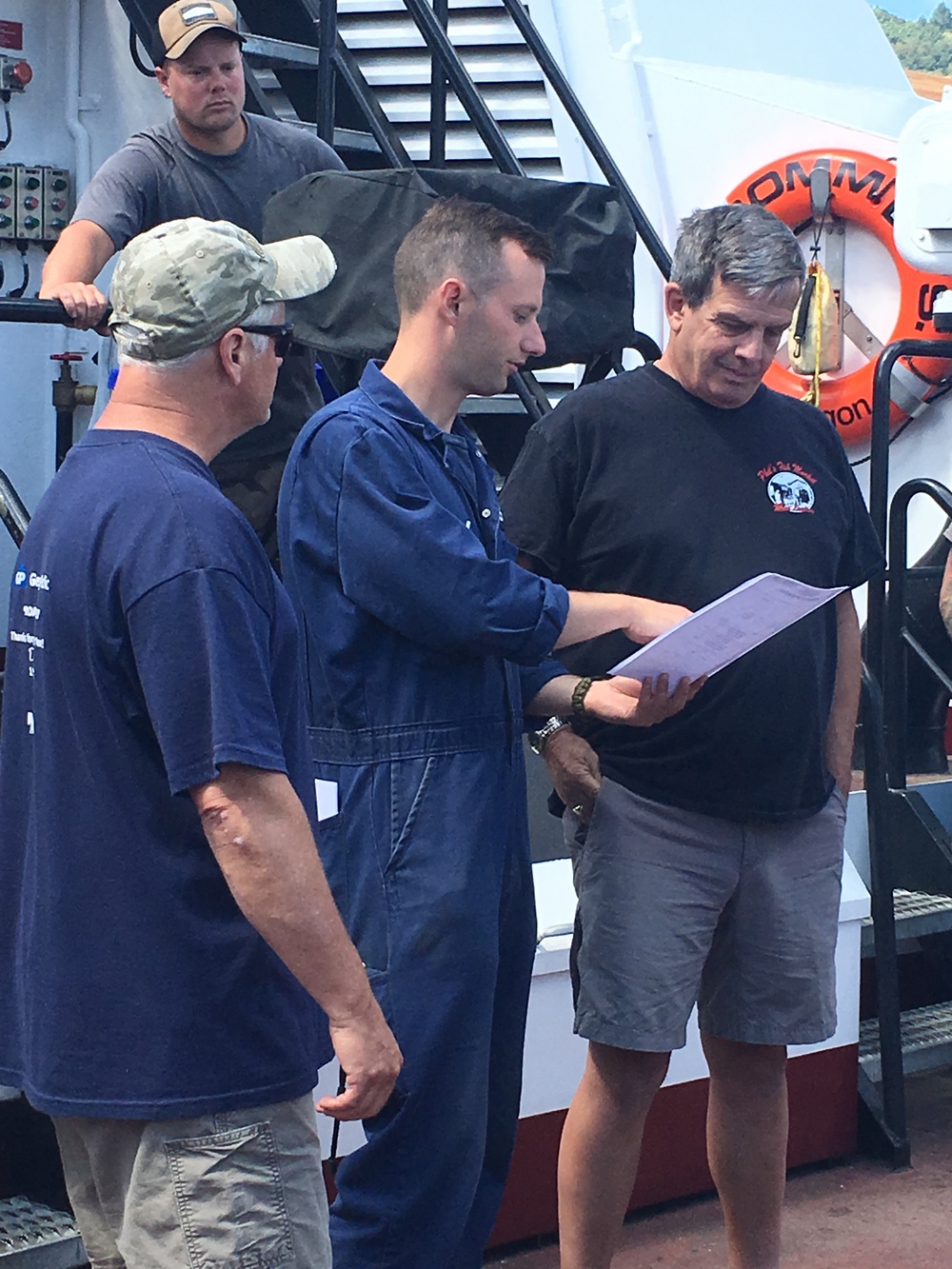 Marine Safet Unit Portland marine inspectors issue Certificate of Inspection