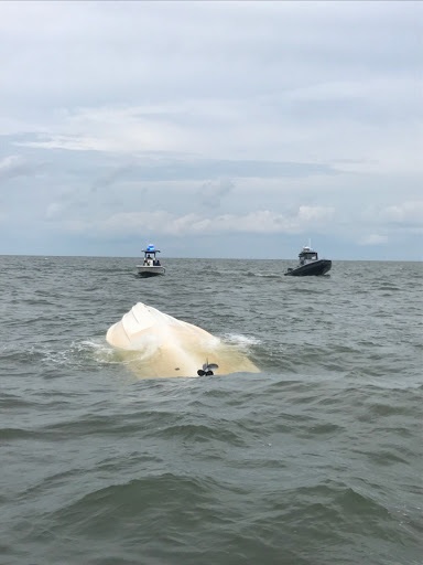 Coast Guard, Chatham County Marine Patrol rescue 3 boaters after vessel capsizes near Wassaw Sound