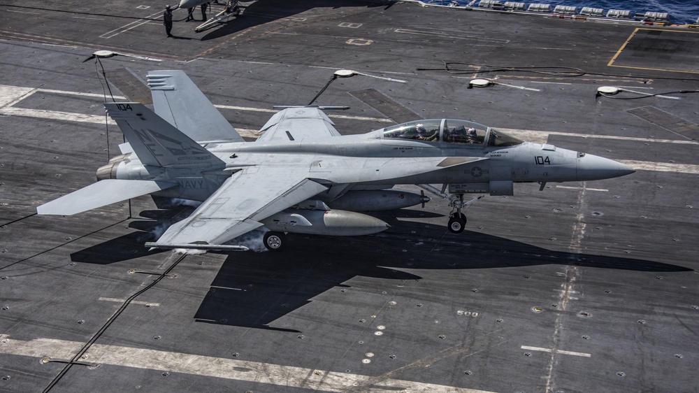 VFA-2 Makes Arrested Landing on Vinson