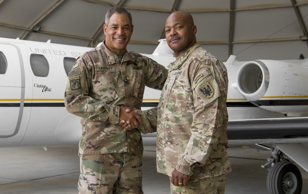 Lt. Gen. Michael X. Garrett, U.S. Army Central commanding general visits Soldiers with UC-35 Jet Det