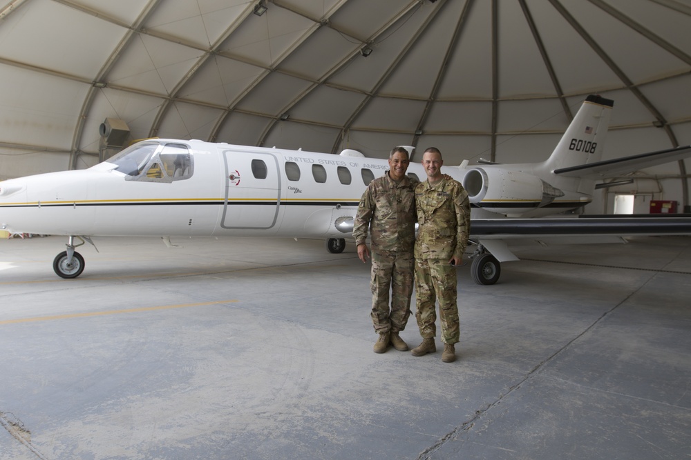 Lt. Gen. Michael X. Garrett, U.S. Army Central commanding general visits Soldiers with UC-35 Jet Det