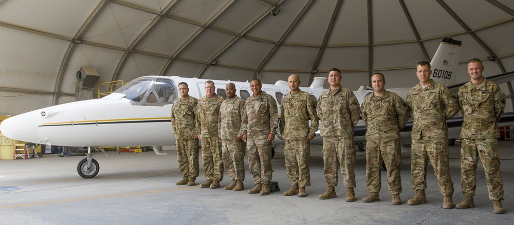 Lt. Gen. Michael X. Garrett, U.S. Army Central commanding general visits Soldiers with UC-35 Jet Det