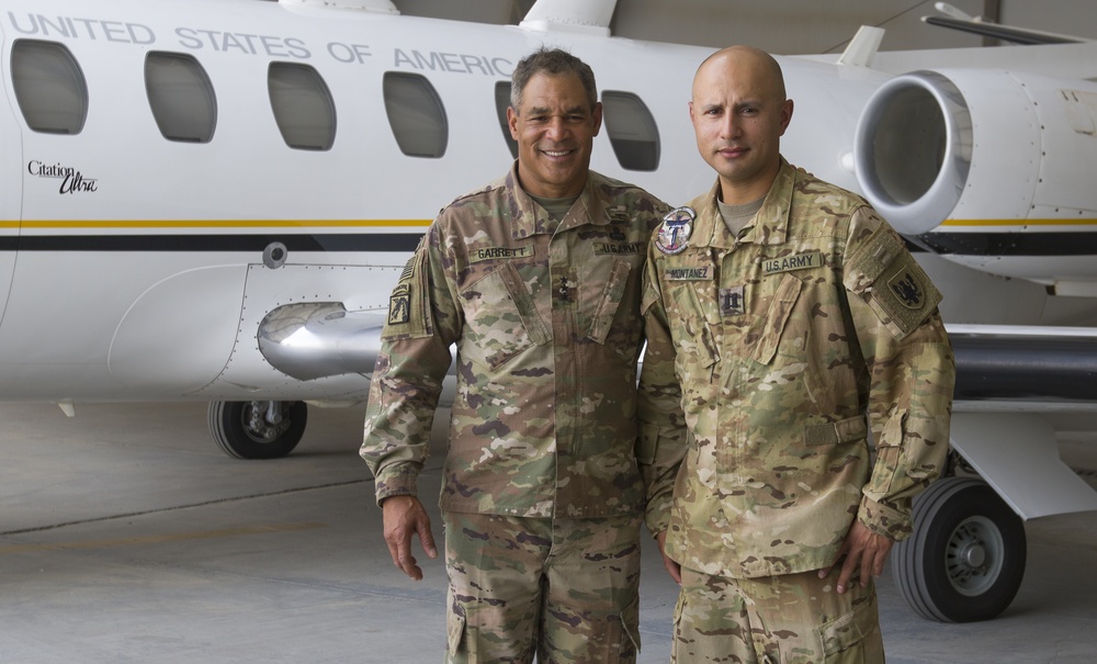 Lt. Gen. Michael X. Garrett, U.S. Army Central commanding general visits Soldiers with UC-35 Jet Det