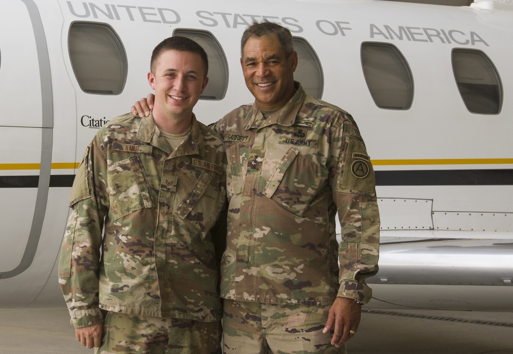 Lt. Gen. Michael X. Garrett, U.S. Army Central commanding general visits Soldiers with UC-35 Jet Det