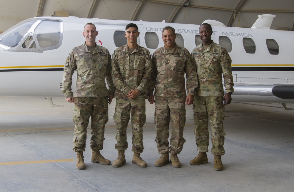 Lt. Gen. Michael X. Garrett, U.S. Army Central commanding general visits Soldiers with UC-35 Jet Det