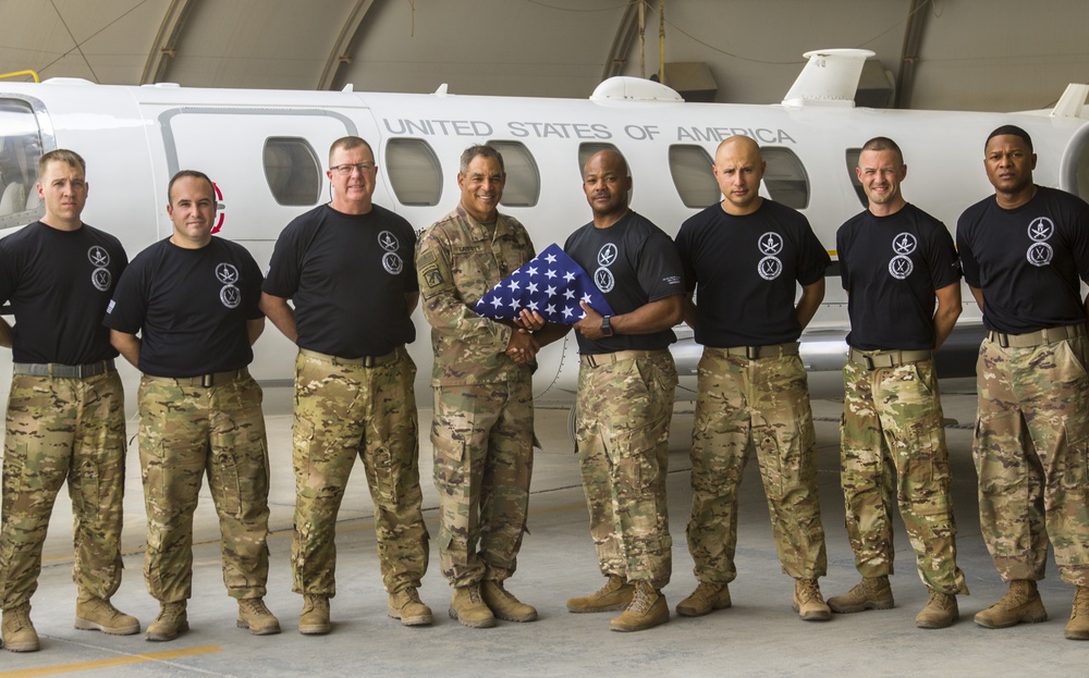 Lt. Gen. Michael X. Garrett, U.S. Army Central commanding general visits Soldiers with UC-35 Jet Det