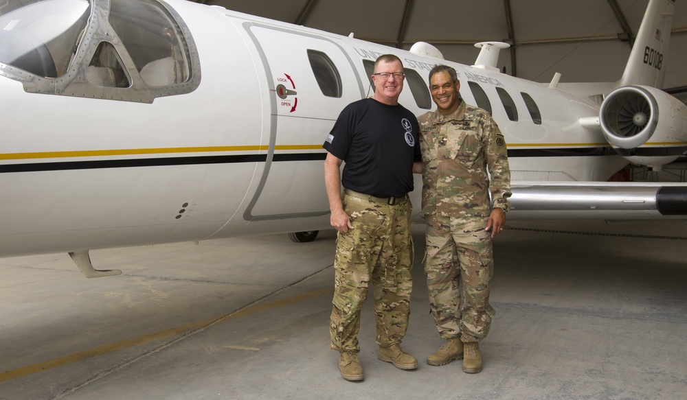 Lt. Gen. Michael X. Garrett, U.S. Army Central commanding general visits Soldiers with UC-35 Jet Det