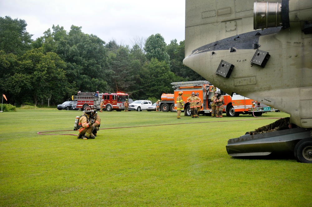 Pa. Guard, Civilian First Responders Train for Aviation Disasters