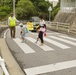 Marines volunteer as crossing guards for local elementary school in Chatan Town