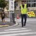 Marines volunteer as crossing guards for local elementary school in Chatan Town