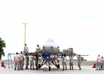 Gunfighters participate in Sky Avenger 2018