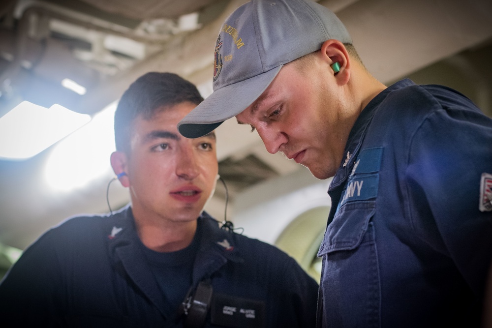 Engineers on USS Jason Dunham (DDG 109)