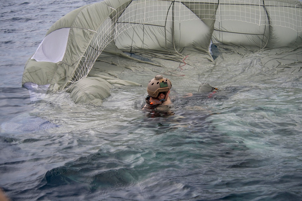 EOD Conducts Static Line Jumps