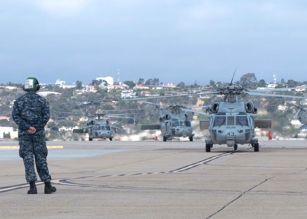 Helicopter Sea Combat Squadron (HSC) 23 completes 5-month deployment with USNS Mercy (T-AH 19)