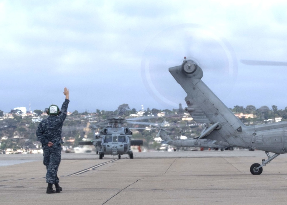 Helicopter Sea Combat Squadron (HSC) 23 completes 5-month deployment with USNS Mercy (T-AH 19)