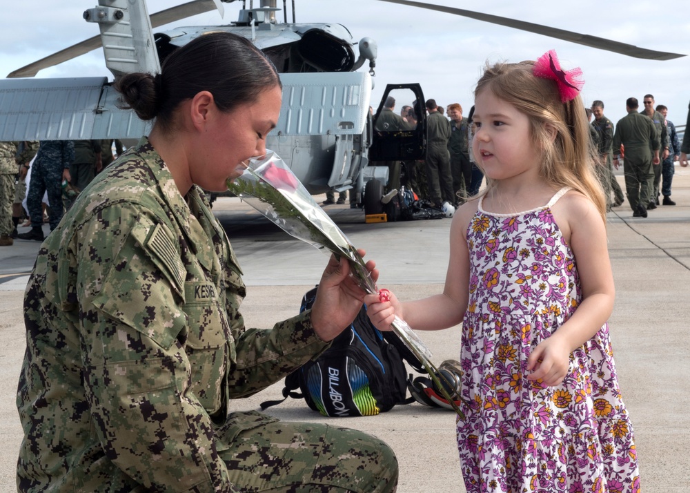 Helicopter Sea Combat Squadron (HSC) 23 completes 5-month deployment with USNS Mercy (T-AH 19)