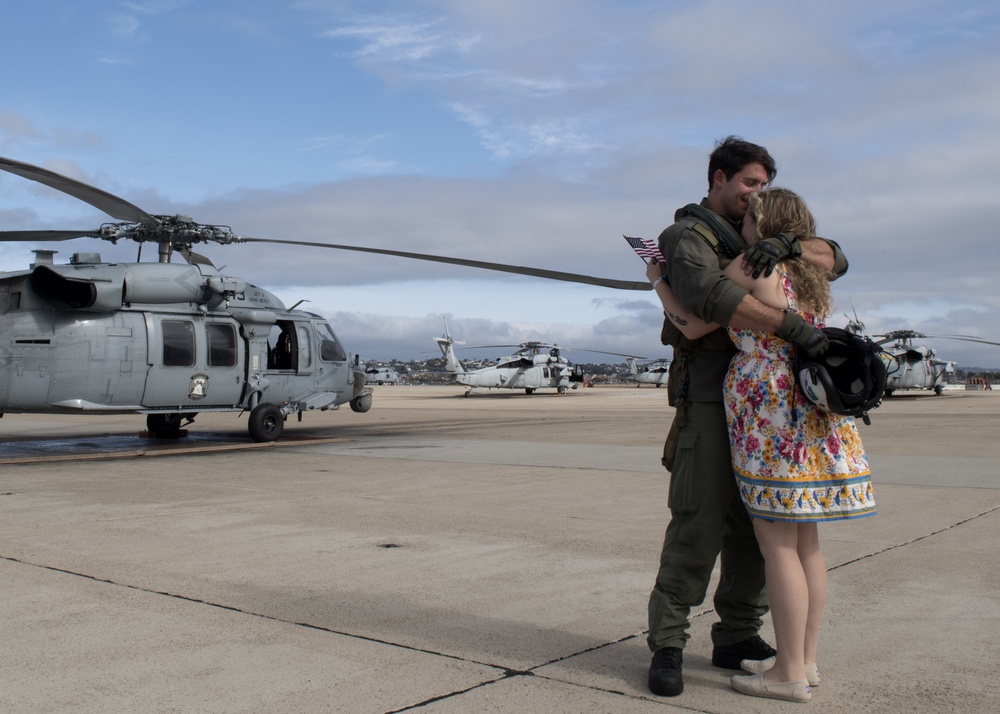 Helicopter Sea Combat Squadron (HSC) 23 completes 5-month deployment with USNS Mercy (T-AH 19)