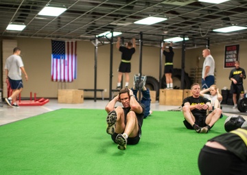 Secretary of the Army conducts Physical Fitness with Indiana National Guard LifeFit Program