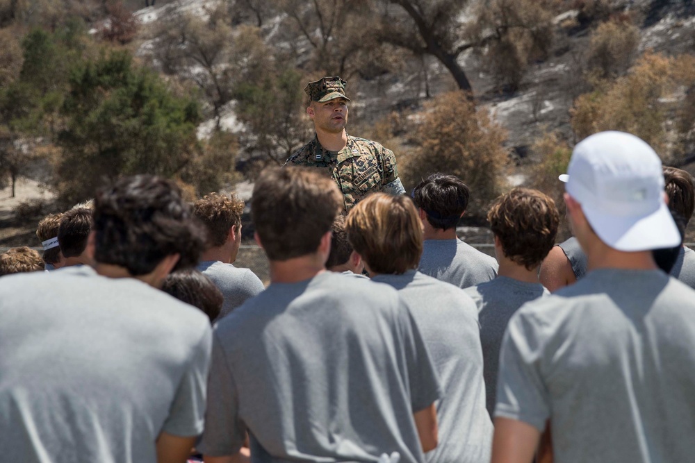 1st Marine Regiment hosts high school football team