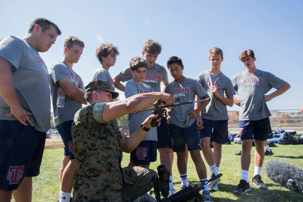 1st Marine Regiment hosts high school football