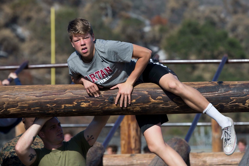 1st Marine Regiment hosts high school football team