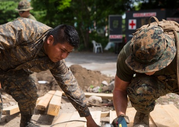 Hammers and shovels: Marines, Guatemalans pitch in to help those displaced by volcano