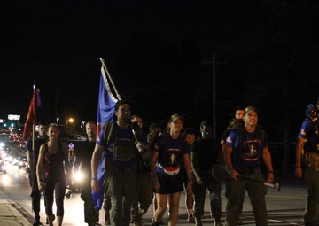 Marines, poolees join Marine Raider Memorial March