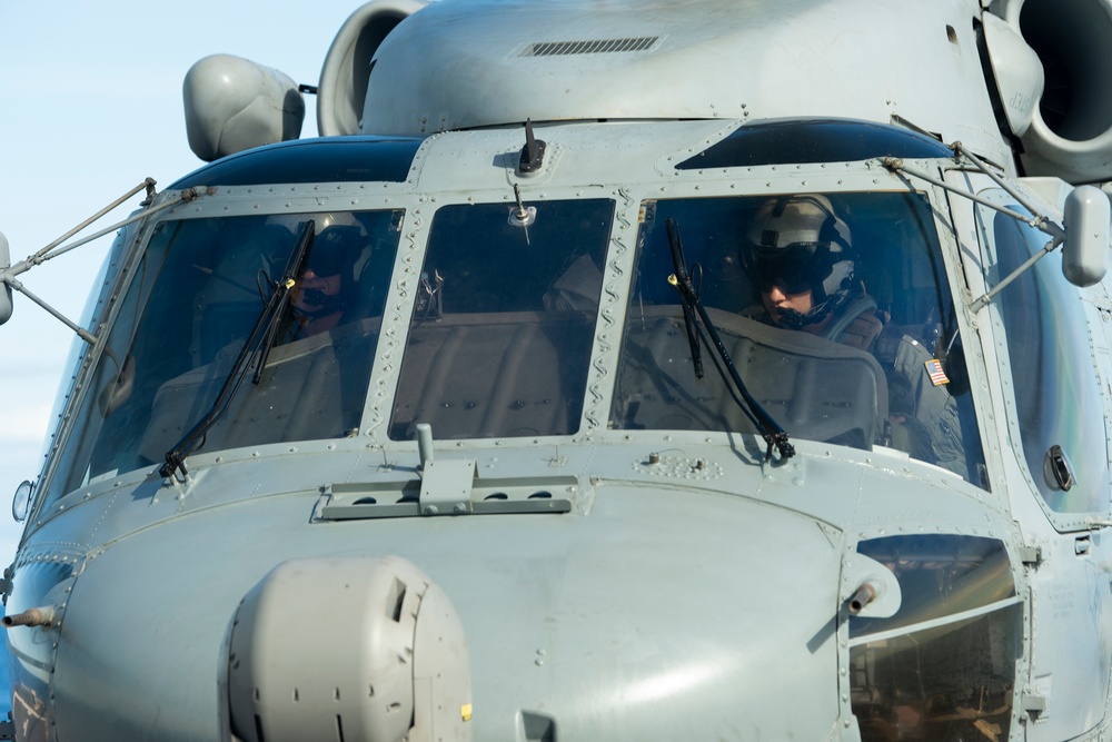 USS Preble Lauches Helo