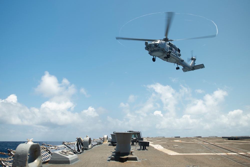 USS Preble at sea