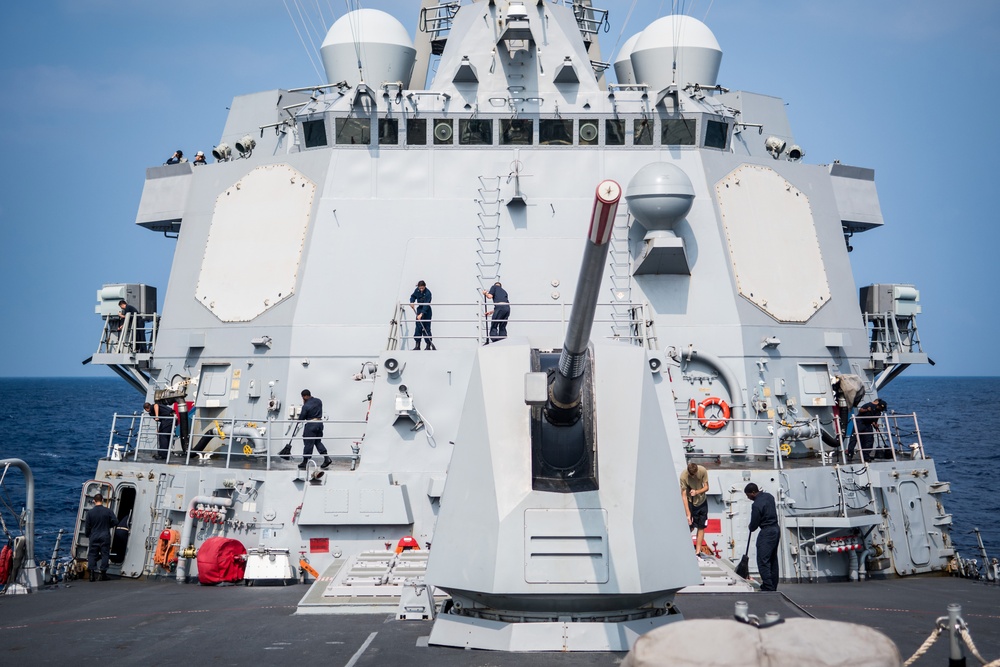 USS Dewey Fresh Water Wash Down