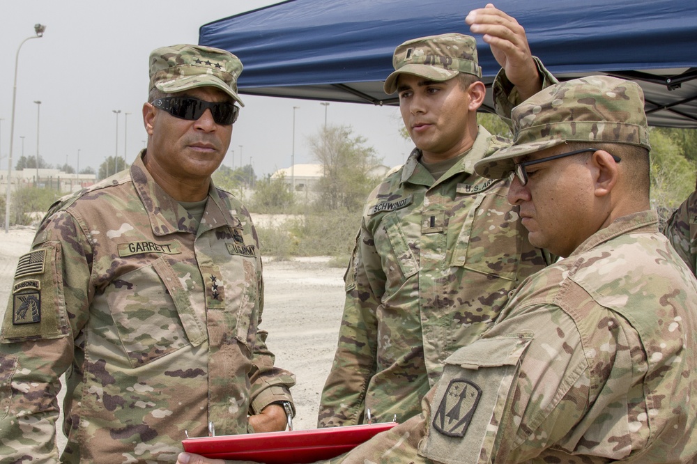 U.S Army Lt. Gen. Michael X. Garrett, U.S. Army Central commanding general visits 3rd Battalion, 2nd Air Defense Artillery Regiment