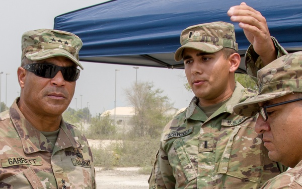 U.S Army Lt. Gen. Michael X. Garrett, U.S. Army Central commanding general visits 3rd Battalion, 2nd Air Defense Artillery Regiment
