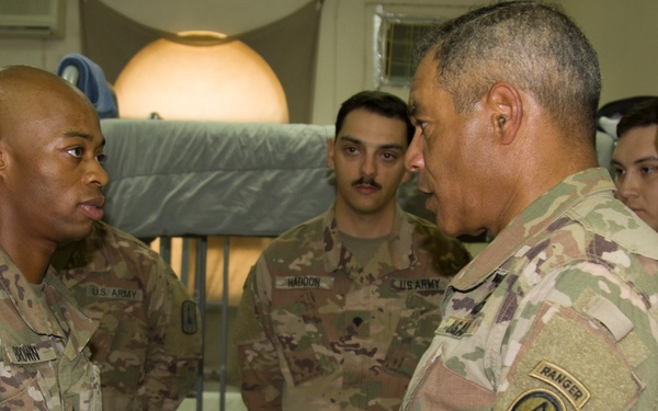 U.S Army Lt. Gen. Michael X. Garrett, U.S. Army Central commanding general visits 3rd Battalion, 2nd Air Defense Artillery Regiment