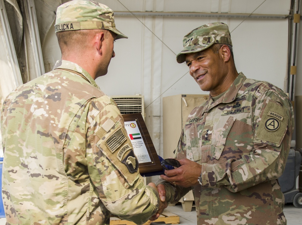 U.S Army Lt. Gen. Michael X. Garrett, U.S. Army Central commanding general visits 3rd Battalion, 2nd Air Defense Artillery Regiment