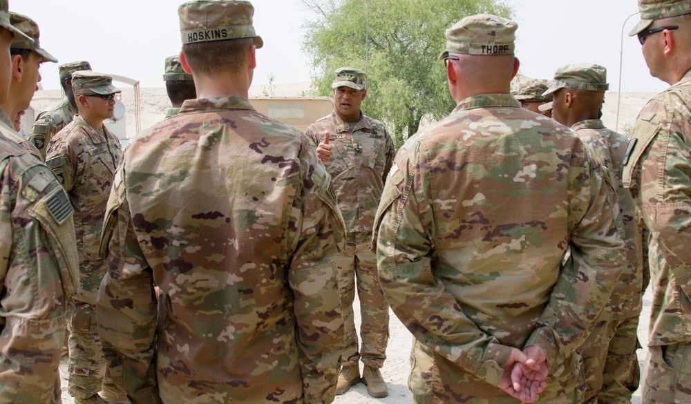 U.S Army Lt. Gen. Michael X. Garrett, U.S. Army Central commanding general visits 3rd Battalion, 2nd Air Defense Artillery Regiment