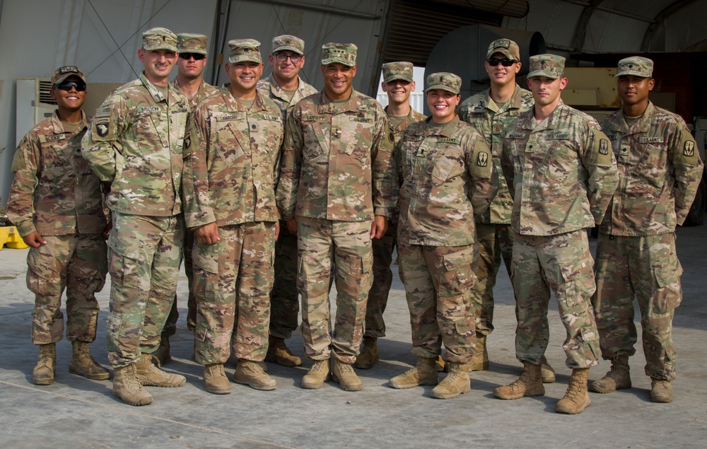 U.S Army Lt. Gen. Michael X. Garrett, U.S. Army Central commanding general visits 3rd Battalion, 2nd Air Defense Artillery Regiment