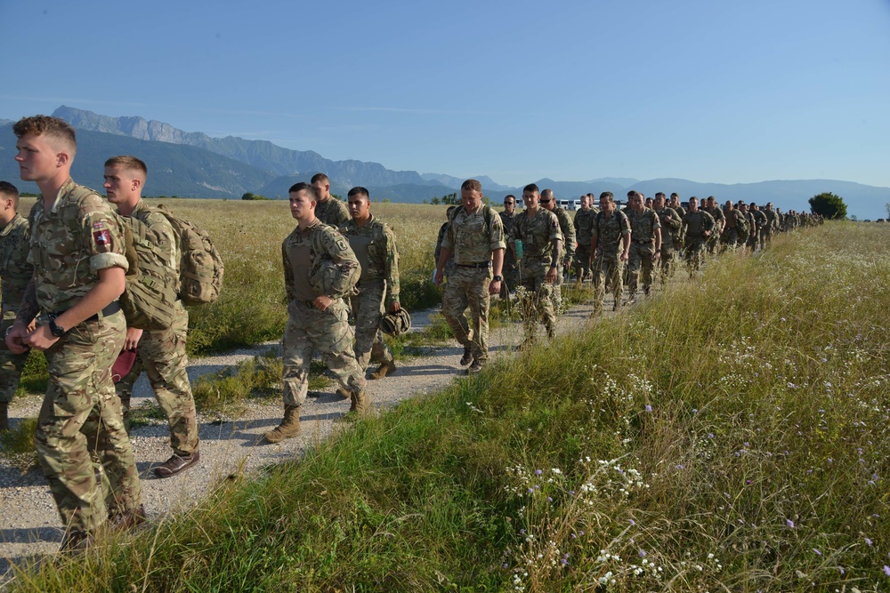 Multinational Jump Training , 173rd Airborne Brigade , Aviano, 19 July 2018.