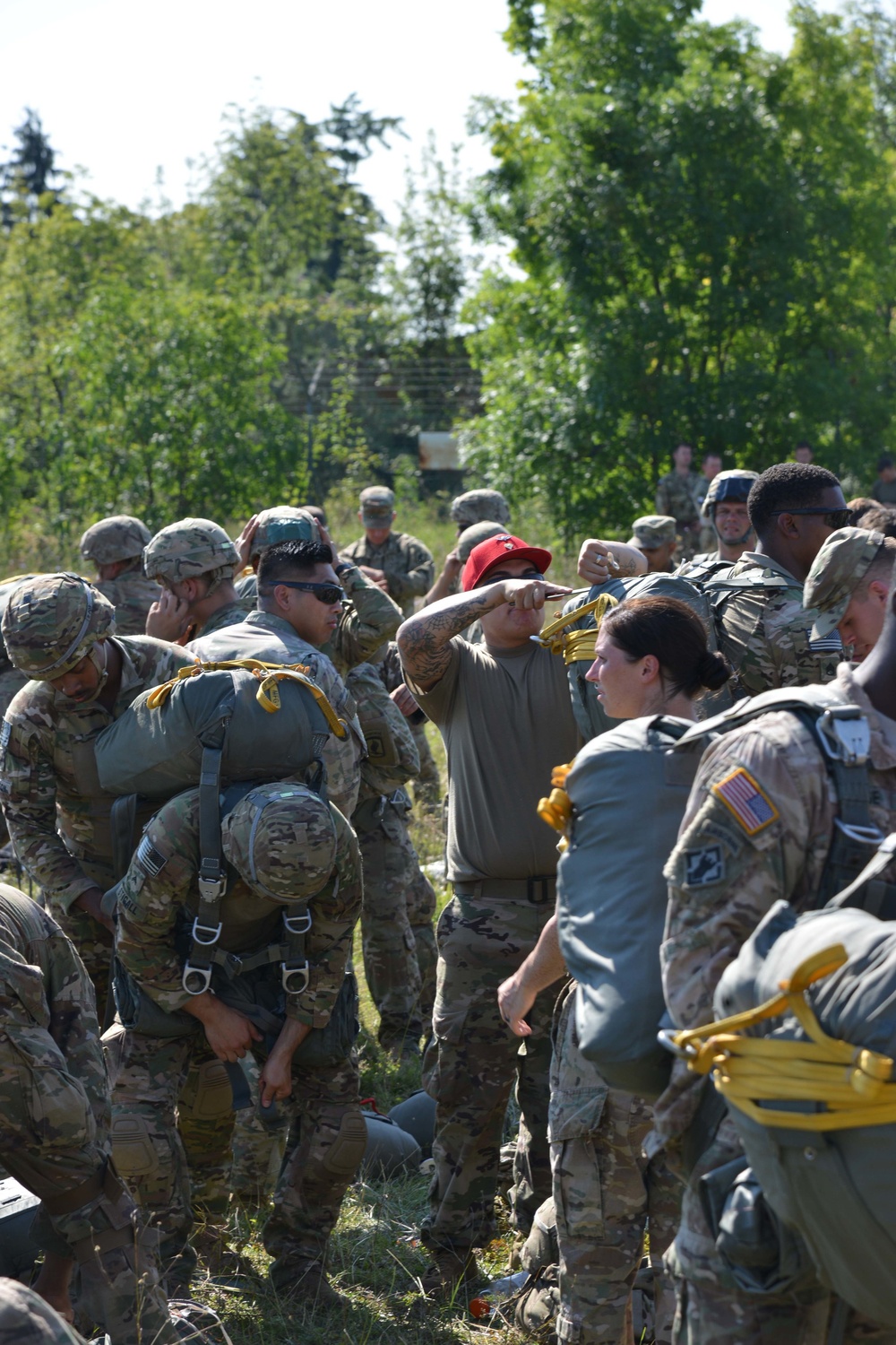 Multinational Jump Training , 173rd Airborne Brigade , Aviano, 19 July 2018.