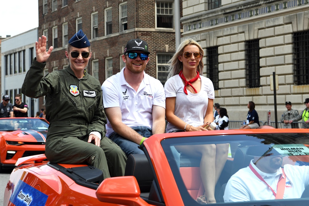 Grissom Airmen march in 102nd Indy 500