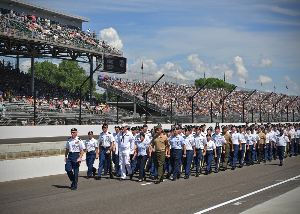 Grissom Airmen march in 102nd Indy 500