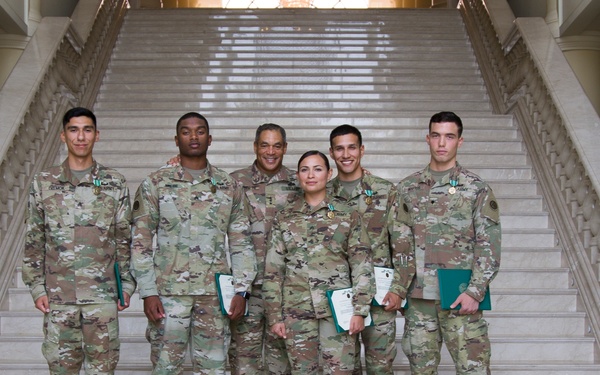 Lt. Gen. Michael X. Garrett, U.S. Army Central commander Presents Awards to his Protective Service Detail