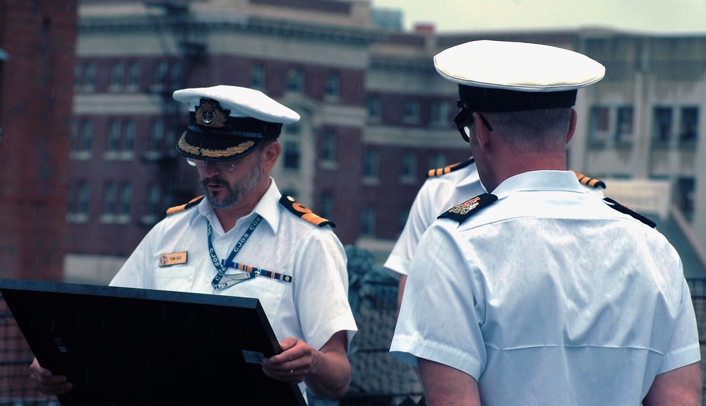 Royal Navy holds ceremony aboard the USS Wisconsin