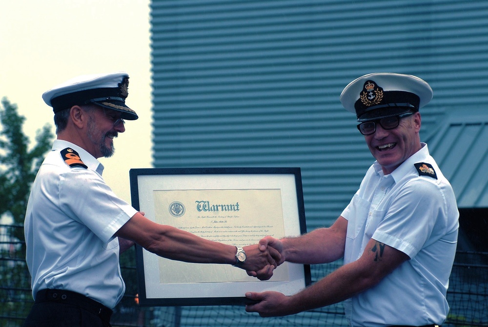 Royal Navy holds ceremony aboard USS Wisconsin