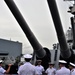 UK Royal Navy holds ceremony aboard USS Wisconsin