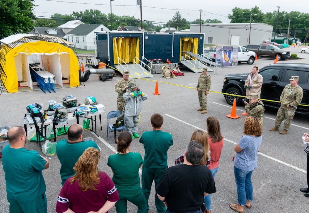 W.Va. CERFP trains local hospital on decontamination procedures